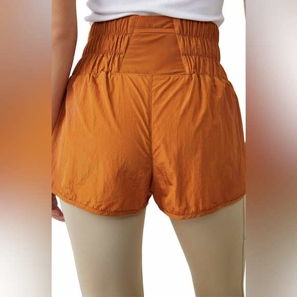 Free People The Way Home Shorts Burnt Orange Activewear Running Size Small - Picture 3 of 12